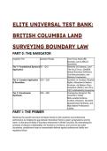 2026&sol;2027 ELITE Test Bank&colon; British Columbia Land Surveying Boundary Law &lpar;39&plus; Professional Practice Questions&rpar;