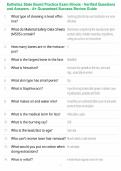 Esthetics State Board Practice Exam Illinois - Verified Questions and Answers - A&plus; Guaranteed Success Review Guide