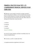 PRIMERICA PRACTICE EXAM TEST A 75&NewLine;COMPREHENSIVE FINANCIAL SERVICES STUDY&NewLine;GUIDE 2026