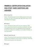 PRIMERICA CERTIFICATION EVALUATION&NewLine;2026 STUDY GUIDE QUESTIONS AND&NewLine;ANSWERS