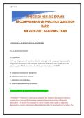 NSG552 Exam 3 Comprehensive Practice Question Bank 2026-2027 &vert; Modules 1-6 &vert; 255 Questions with Answers & Rationales