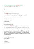 ENT Quiz Questions with verified ANSWERS 2026&excl;&excl;&excl;