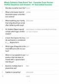 Milady Esthetics State Board Test - Complete Exam Review - Verified Questions and Answers - A&plus; Guaranteed Success