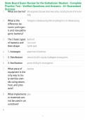 State Board Exam Review for the Esthetician Student - Complete Practice Test - Verified Questions and Answers - A&plus; Guaranteed Success