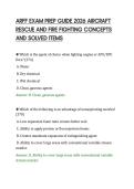 ARFF EXAM PREP GUIDE 2026 AIRCRAFT &NewLine;RESCUE AND FIRE FIGHTING CONCEPTS &NewLine;AND SOLVED ITEMS