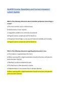 ALARM Course Questions and Correct Answers&vert; Latest Update
