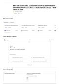 RNC-OB Exam&colon; Fetal Assessment EXAM &vert;&vert; MOST RECENT EXAM ACTUAL COMPLETE REAL EXAM QUESTIONS AND CORRECT ANSWERS &lpar;VERIFIED ANSWERS&rpar; ALREADY GRADED A&plus; &vert; GUARANTEED SUCCESS&excl;&excl; NEWEST EXAM &vert; JUST RELEASED&excl;&excl;