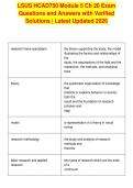 LSUS HCAD750 Module 5 Ch 20 Exam&NewLine;Questions and Answers with Verified&NewLine;Solutions &vert; Latest Updated 2026