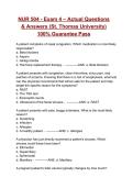 NUR 504 - Exam 4 &ndash; &lpar;2026&rpar; Actual Questions & Answers &lpar;St&period; Thomas University&rpar; 100&percnt; Guarantee Pass 