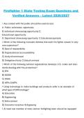 Firefighter 1 State Testing Exam Questions and Verified Answers &ndash; 2026&sol;2027 Firefighter Certification Review Guide