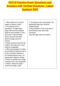 HCS-D Practice Exam Questions and&NewLine;Answers with Verified Solutions &vert; Latest&NewLine;Updated 2026