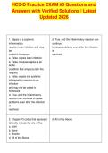 HCS-D Practice EXAM &num;5 Questions and&NewLine;Answers with Verified Solutions &vert; Latest&NewLine;Updated 2026
