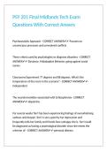 PSY 201 Final Midlands Tech Exam Questions With Correct Anwers