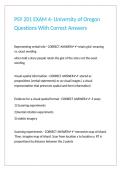 PSY 201 EXAM 4- University of Oregon Questions With Correct Answers