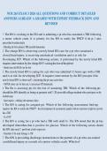 NUR 265 EXAM 3 2026 ALL QUESTIONS AND CORRECT DETAILED&NewLine;ANSWERS ALREADY A GRADED WITH EXPERT FEEDBACK &vert;NEW AND&NewLine;REVISED