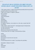 NUR 265 EXAM 1 2026 ALL QUESTIONS AND CORRECT DETAILED&NewLine;ANSWERS ALREADY A GRADED WITH EXPERT FEEDBACK &vert;NEW AND&NewLine;REVISED