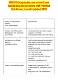 HEENT-Dunphy&sol;lecture notes Exam&NewLine;Questions and Answers with Verified&NewLine;Solutions &vert; Latest Updated 2026