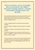 EMT-B AAOS FINAL ACTUAL EXAM PREP&NewLine;2026 ALL QUESTIONS AND CORRECT&NewLine;DETAILED ANSWERS ALREADY A GRADED&NewLine;WITH EXPERT FEEDBACK &vert;NEW AND&NewLine;REVISED&NewLine;