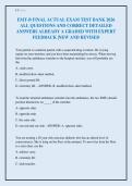 EMT-B FINAL ACTUAL EXAM TEST BANK 2026&NewLine;ALL QUESTIONS AND CORRECT DETAILED&NewLine;ANSWERS ALREADY A GRADED WITH EXPERT&NewLine;FEEDBACK &vert;NEW AND REVISED