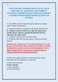CPFA LICENSE CERTIFICATION ACTUAL EXAM&NewLine;PREP 2026 ALL QUESTIONS AND CORRECT&NewLine;DETAILED ANSWERS WITH RATIONALES ALREADY&NewLine;A GRADED WITH EXPERT FEEDBACK &vert;NEW AND&NewLine;REVISED