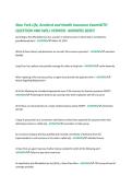 New York Life&comma; Accident and Health Insurance ExamWITH&NewLine;QUESTION AND WELL VERIFIED ANSWERS 2026&excl;&excl;