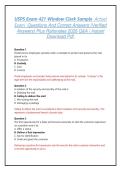 USPS Exam 421 Window Clerk Sample  Actual Exam  Questions And Correct Answers &lpar;Verified Answers&rpar; Plus Rationales 2026 Q&A &vert; Instant Download Pdf&period;