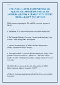 CPFA NAPA ACTUAL EXAM PREP 2026 ALL&NewLine;QUESTIONS AND CORRECT DETAILED&NewLine;ANSWERS ALREADY A GRADED WITH EXPERT&NewLine;FEEDBACK &vert;NEW AND REVISED