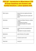 HES 207 - Introduction to Musculature&colon; ICQ&NewLine;&num;4 Exam Questions and Answers with&NewLine;Verified Solutions &vert; Latest Updated 2026&NewLine;