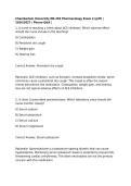 Chamberlain University NR-293 Pharmacology Exam 2 &lpar;pdf&rpar; &vert; 2026&sol;2027 &vert; Pharmacology Q&A &vert; Pharmacology