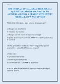 HIM 410 FINAL ACTUAL EXAM PREP 2026 ALL&NewLine;QUESTIONS AND CORRECT DETAILED&NewLine;ANSWERS ALREADY A GRADED WITH EXPERT&NewLine;FEEDBACK &vert;NEW AND REVISED&NewLine;
