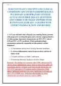 NURS 5315 EXAM 3 CONCEPTS AND CLINICAL&NewLine;CONDITIONS ADVANCED PATHOPHYSIOLOGY&NewLine;PULMONARY & RESPIRATORY SYSTEMS&NewLine;ACTUAL EXAM PREP 2026 ALL QUESTIONS&NewLine;AND CORRECT DETAILED ANSWERS WITH&NewLine;RATIONALES &vert;ALREADY A GRADED WITH&NewLine;EXPERT FEEDBACK &vert;NEW AND REVISED