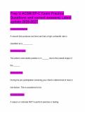 Prep U ACSM EP-C Exam Practice Questions and correct answers&vert; Latest update 2026-2027