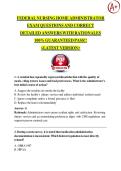 FEDERAL NURSING HOME ADMINISTRATOR  EXAM QUESTIONS AND CORRECT  DETAILED ANSWERS WITH RATIONALES 100&percnt; GUARANTEED PASS&excl;&excl;  <LATEST VERSION>