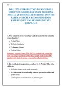 WGU C273&colon; INTRODUCTION TO SOCIOLOGY&NewLine;OBJECTIVE ASSESSMENT EXAM TEST BANK&NewLine;2026 ALL QUESTIONS AND VERIFIED ANSWERS&NewLine;RATED A&plus; &vert;HIGHLY RECOMMENDED BY&NewLine;EXPERTS &vert;NEW AND REVISED &vert;INSTANT&NewLine;DOWNLOAD&NewLine;
