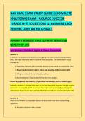 NAB RCAL EXAM STUDY GUIDE &vert; &lpar;COMPLETE &NewLine;SOLUTIONS&rpar; EXAM&vert; ASSURED SUCCESS &NewLine;&vert;GRADE A&plus;&excl;&excl; &vert;QUESTIONS & ANSWERS 100&percnt; &NewLine;VERIFIED 2026 LATEST UPDATE