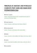 PRINCIPLES OF ANATOMY AND PHYSIOLOGY&NewLine;COMPLETE STUDY GUIDE AND HUMAN BODY&NewLine;SYSTEMS REVIEW 2026