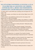 WGU D774 INTRO TO BUSINESS ACCOUNTING ACTUAL&NewLine;EXAM PREP 2026 ALL QUESTIONS AND VERIFIED&NewLine;ANSWERS &vert;RATED A&plus; &vert;HIGHLY RECOMMENDED BY&NewLine;EXPERTS &vert;NEW AND REVISED &vert;INSTANT DOWNLOAD