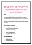 Wisconsin Optometry Jurisprudence Exams All-in-One Study Bundle