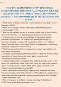 WGU D774 EXAM INTRODUCTION TO BUSINESS&NewLine;ACCOUNTING PRE ASSESSMENT ACTUAL EXAM PREP 2026&NewLine;ALL QUESTIONS AND CORRECT DETAILED ANSWERS&NewLine;AALREADY A GRADED WITH EXPERT FEEDBACK&vert;NEW AND&NewLine;REVISED