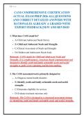 CANS COMPREHENSIVE CERTIFICATION&NewLine;ACTUAL EXAM PREP 2026 ALL QUESTIONS&NewLine;AND CORRECT DETAILED ANSWERS WITH&NewLine;RATIONALES ALREADY A GRADED WITH&NewLine;EXPERT FEEDBACK &vert;NEW AND REVISED