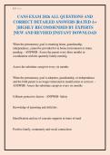 CANS EXAM 2026 ALL QUESTIONS AND&NewLine;CORRECT DETAILED ANSWERS &vert;RATED A&plus;&NewLine;&vert;HIGHLY RECOMMENDED BY EXPERTS&NewLine;&vert;NEW AND REVISED &vert;INSTANT DOWNLOAD