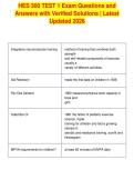 HES 300 TEST 1 Exam Questions and&NewLine;Answers with Verified Solutions &vert; Latest&NewLine;Updated 2026