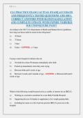 CLC PRACTICE EXAM 2 ACTUAL EXAM ACCURATE AND FREQUENTLY TESTED QUESTIONS AND 100&percnt; CORRECT ANSWERS WITH RATIONALES LATEST AND COMPLETE UPDATE WITH EXPERT VERIFIED SOLUTIONS SURE PASS&excl;&excl;&NewLine;