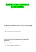 NWCA STUDY GUIDE QUESTIONS AND CORRECT ANSWERS