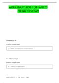 NWCA EXAM QUESTIONS AND CORRECT ANSWERS