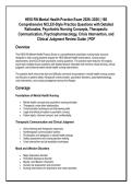 HESI RN Mental Health Practice Exam 2026&ndash;2028 &vert; 160&NewLine;Comprehensive NCLEX-Style Practice Questions with Detailed&NewLine;Rationales&comma; Psychiatric Nursing Concepts&comma; Therapeutic&NewLine;Communication&comma; Psychopharmacology&comma; Crisis Intervention&comma; and&NewLine;Clinical Judgment Review G