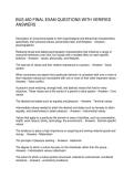 BUS 460 FINAL EXAM QUESTIONS WITH VERIFIED ANSWERS