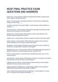 NCSF FINAL PRACTICE EXAM QUESTIONS AND ANSWERS