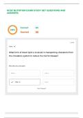 NCSF NUTRITION EXAM STUDY SET QUESTIONS AND ANSWERS