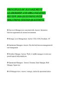 PRINCIPLES OF MANAGEMENT&NewLine;LEADERSHIP AND ORGANIZATION&NewLine;REVIEW 2026 QUESTIONS WITH&NewLine;SOLUTIONS TESTED QUESTIONS